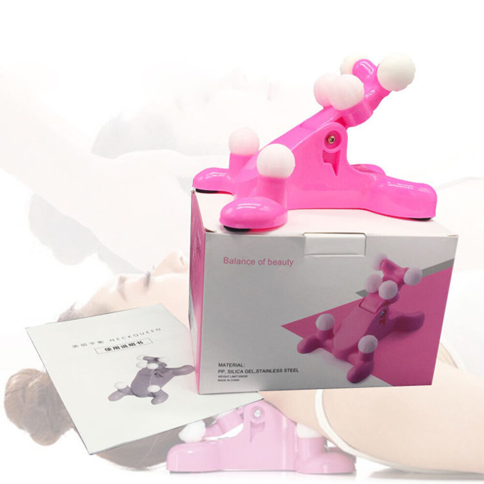 Dechoicelife Silicone Manual Cervical Spine Reliever Six-Point Acupressure Cervical Spine Care Massager Neck Soothing Massage Tool