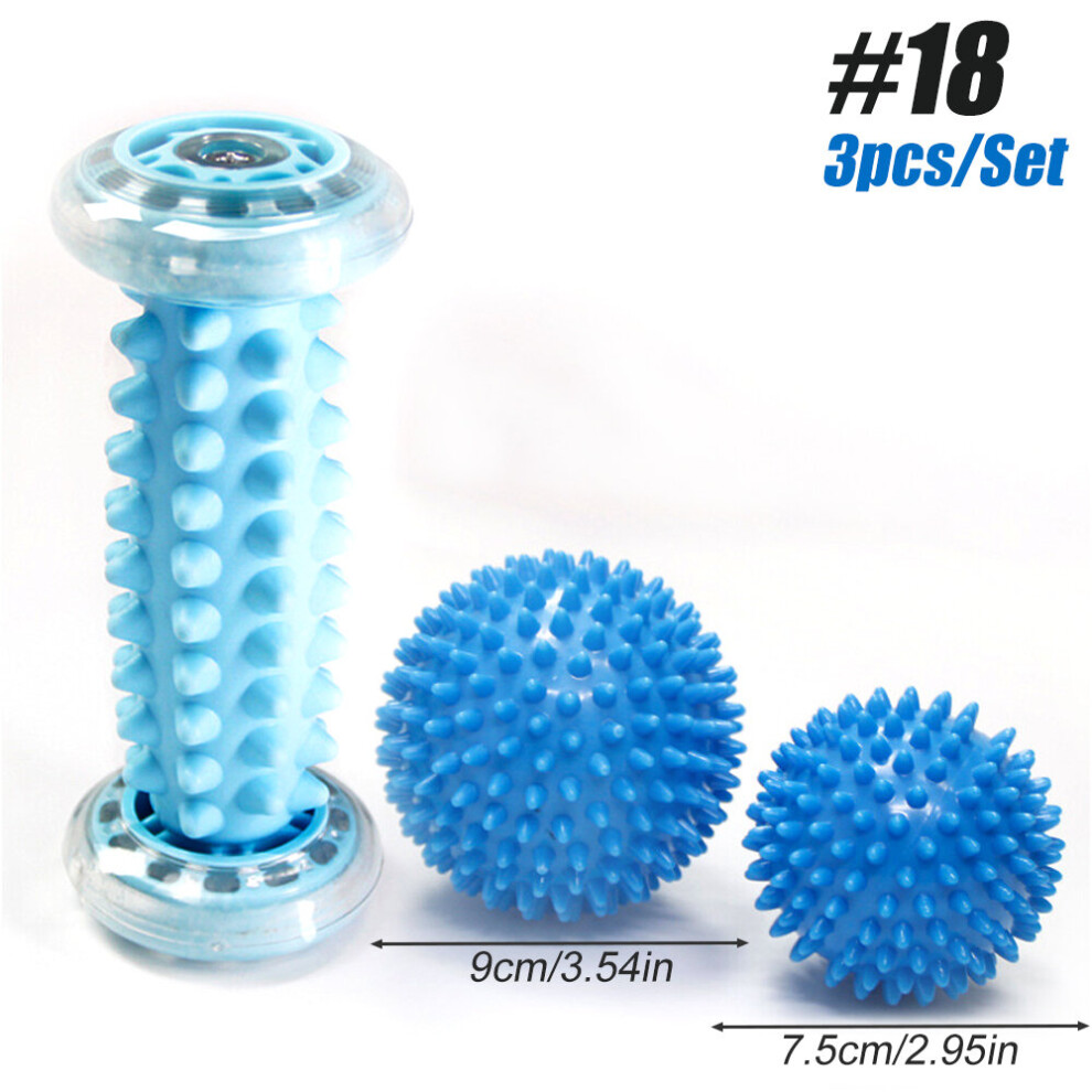 Dechoicelife (A-Set 18) Foot Massage Roller Heel Spur Hedgehog Ball Foot Massage Roller For Relief Of Muscle Soreness, Plantar Fasciitis Pain Relief