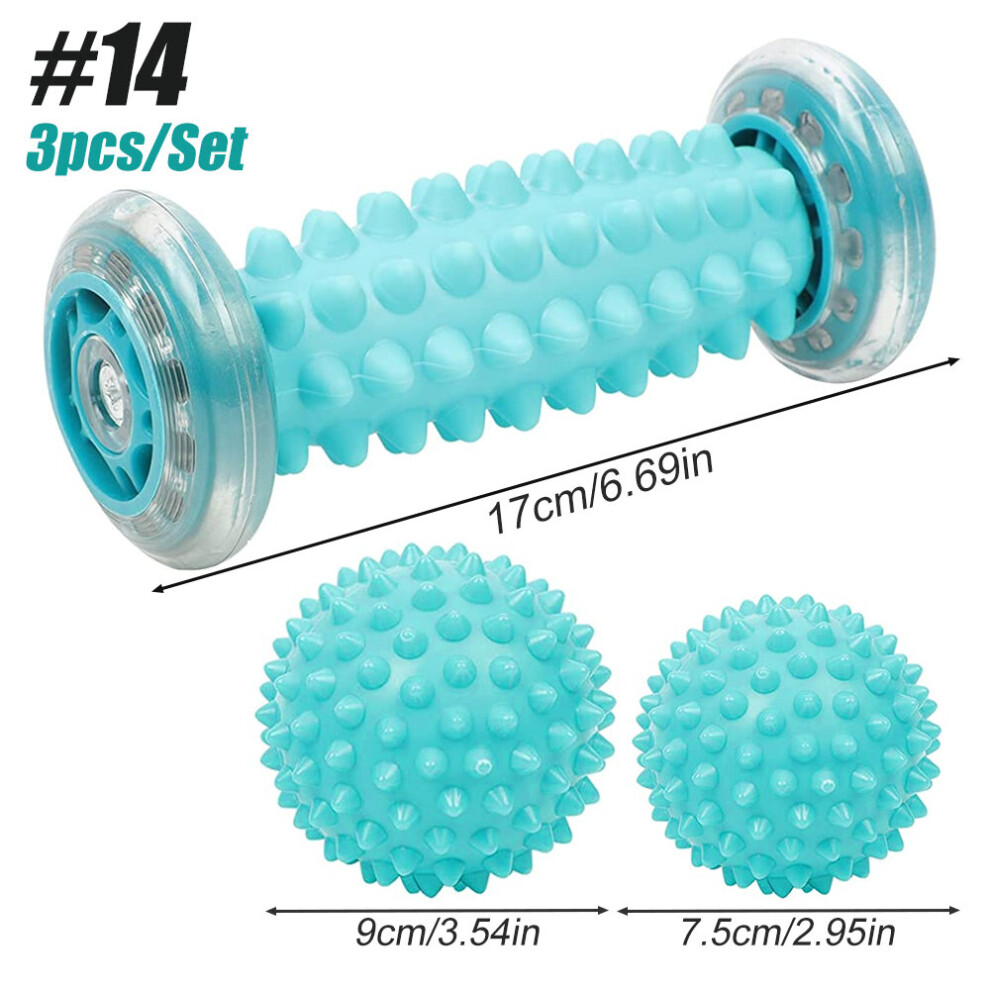 Dechoicelife (A-Set 14) Foot Massage Roller Heel Spur Hedgehog Ball Foot Massage Roller For Relief Of Muscle Soreness, Plantar Fasciitis Pain Relief