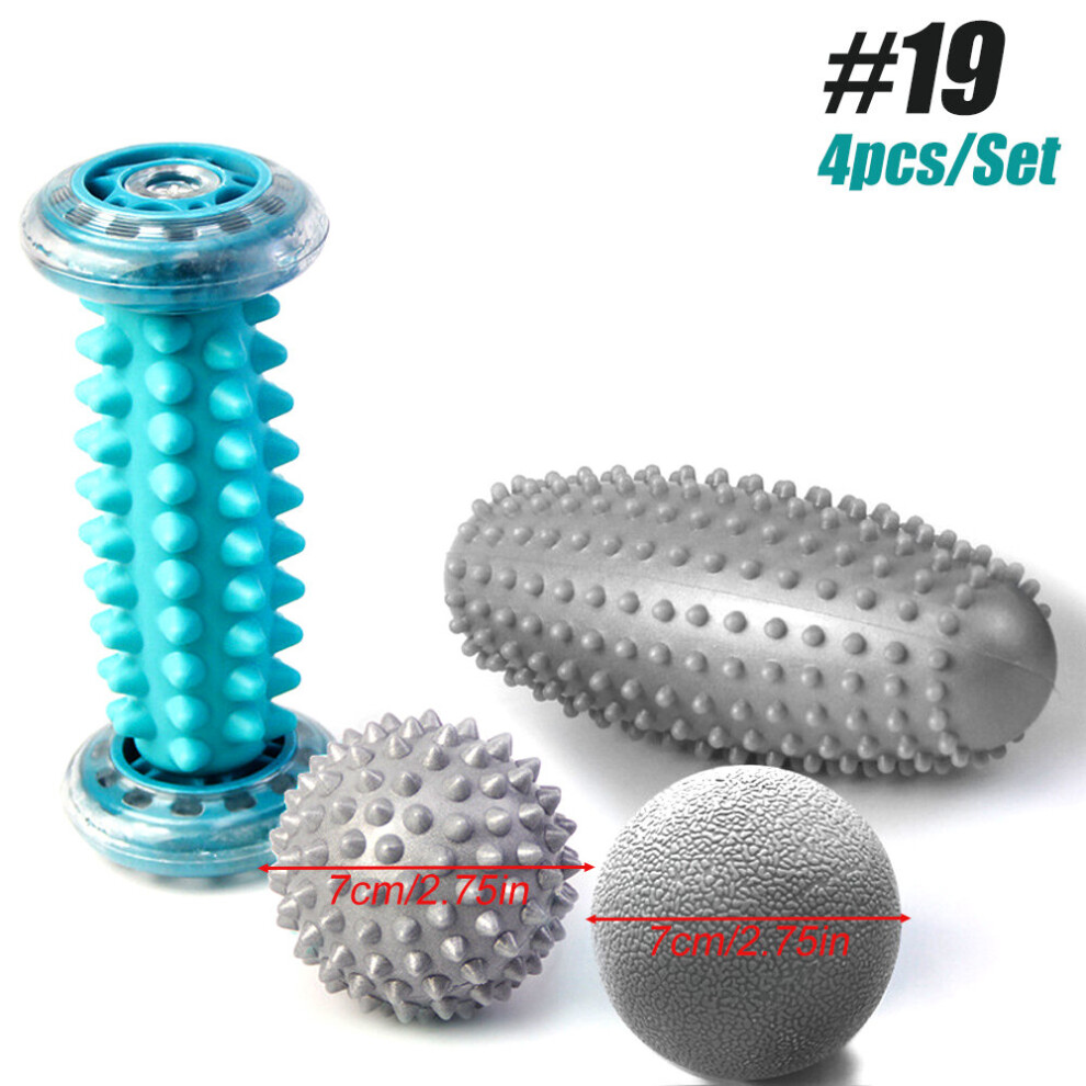 Dechoicelife (A-Set 19) Foot Massage Roller Heel Spur Hedgehog Ball Foot Massage Roller For Relief Of Muscle Soreness, Plantar Fasciitis Pain Relief