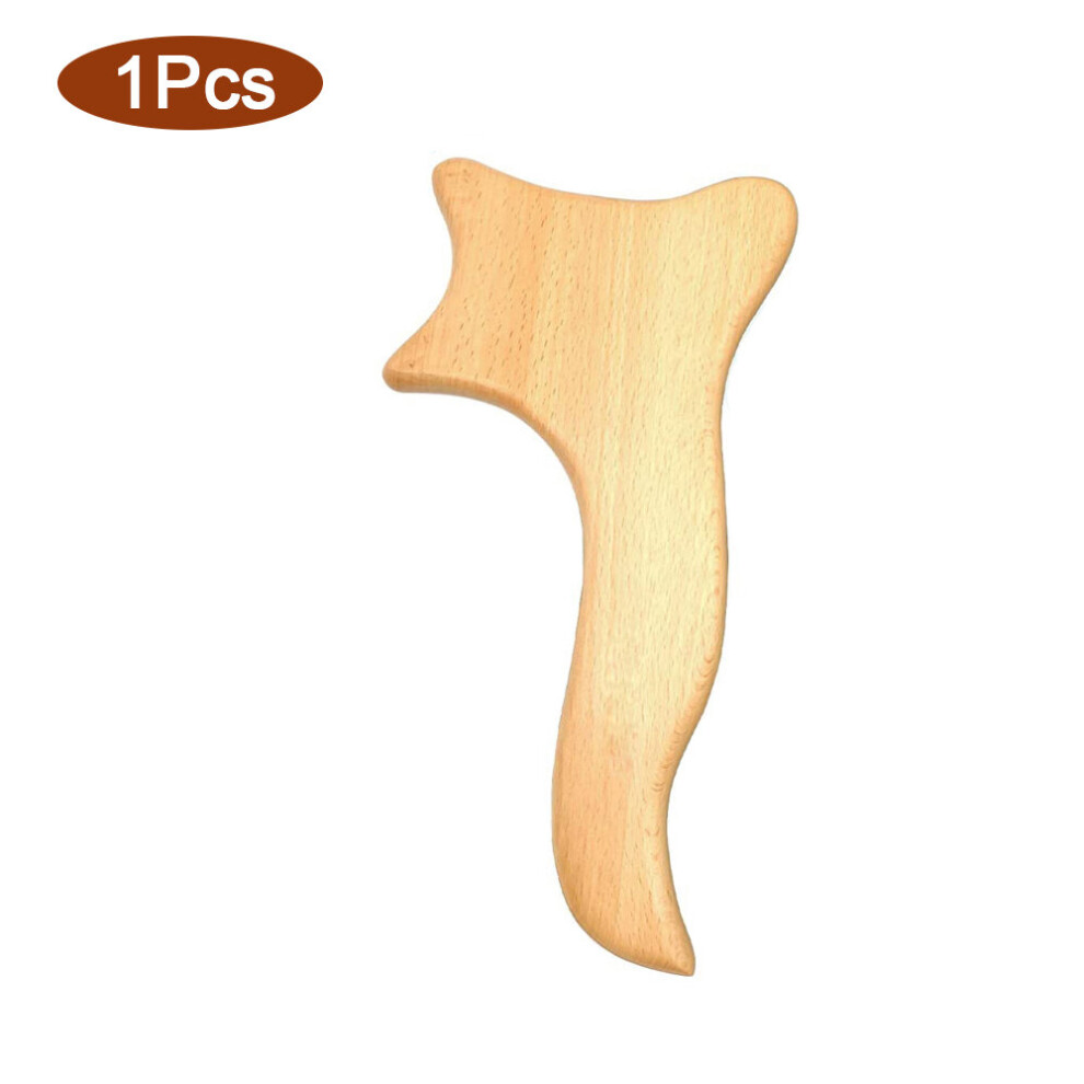 Dechoicelife (A-Set E-1Pcs) Wooden Massage Roller Stick Wood Swedish Cup Wood Scraping Board Anti-Cellulite Massager For Body Sculpting Lymphatic Drainage