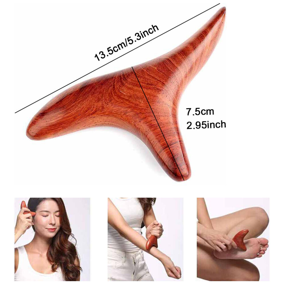 Dechoicelife (A-Style A) 1Pcs Wooden Massage Guasha Scraping Board Slimming Anti-Cellulite Scraper Massager Body Lymphatic Drainage Massage Therapy Tool