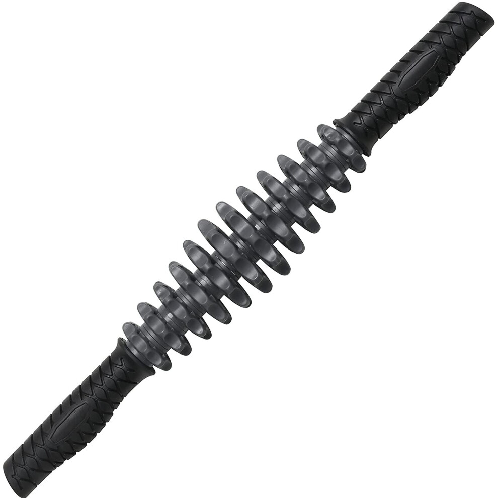 Dechoicelife Black (A-) Massage Roller Stick, Cellulite Massager, Therapy Muscle Roller For Back, Fascia, Legs,Foot, Neck