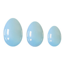 (a-3pcs Undrilled 02) 3Pcs Undrilled Yoni Egg Set Natural Jade Massage Egg Vaginal Muscle Firming Women Pelvic Kegel Exerciser Jade Massager Kegel Egg