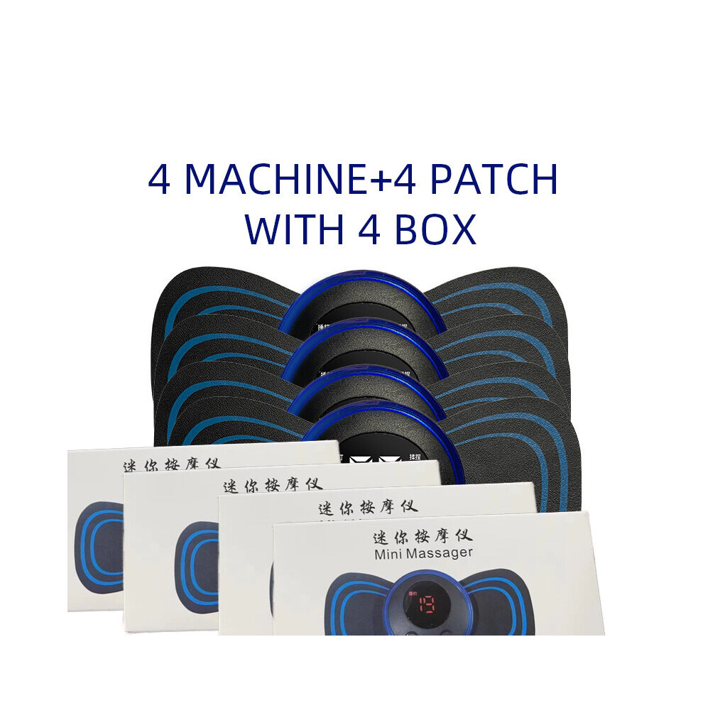 Dechoicelife (A-4 Set With Box) Lcd Display Ems Neck Stretcher Electric Massager Cervical Vertebra Massage Patch For Muscle Pain Relief And Shoulder Relaxation