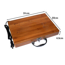 (a-NO.5 small size) Tontin massage stone heater box 220V and 110V hot stone for SPA massage (only case not including stones)