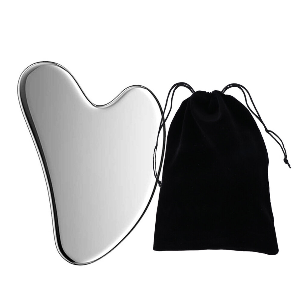 Dechoicelife (A-B) Fitness Muscle Scraping Massager Skin Tissue Myofascial Release Physical Therapy Fascial Knife Gua Sha Scraper Stainless Steel