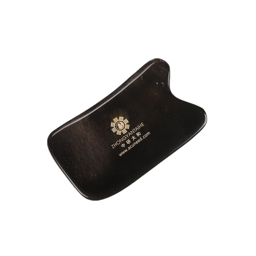 Dechoicelife Buffalo Horn Guasha Board Massage Guasha Board Horn Gua Sha Massage Board Scraping Plate Buffalo Horn