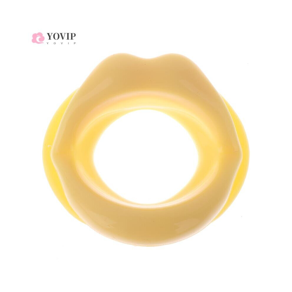 Dechoicelife (A-Yl) 1Pcs Silicone Rubber Face Slimmer Oral Mouth Muscle Massage Tools Tightener Exerciser Lip Trainer Anti-Wrinkle Chin Massager