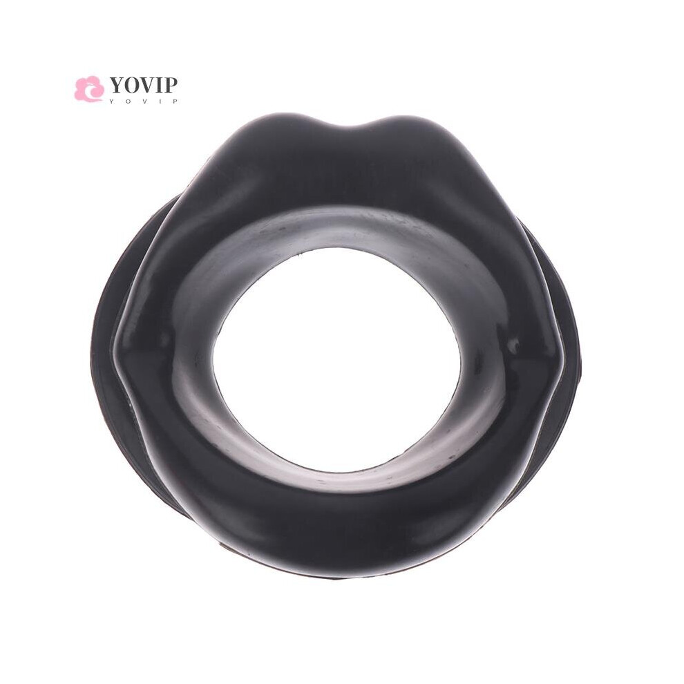 Dechoicelife (A-Bk) 1Pcs Silicone Rubber Face Slimmer Oral Mouth Muscle Massage Tools Tightener Exerciser Lip Trainer Anti-Wrinkle Chin Massager