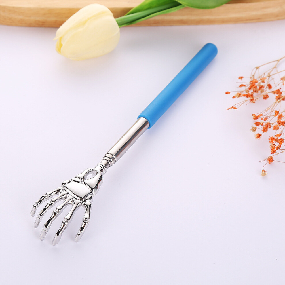 Dechoicelife Blue (A-) Back Scratcher Telescopic Scratching Back Scratcher Massager Kit Scraper Extendable Telescoping Itch Health Products