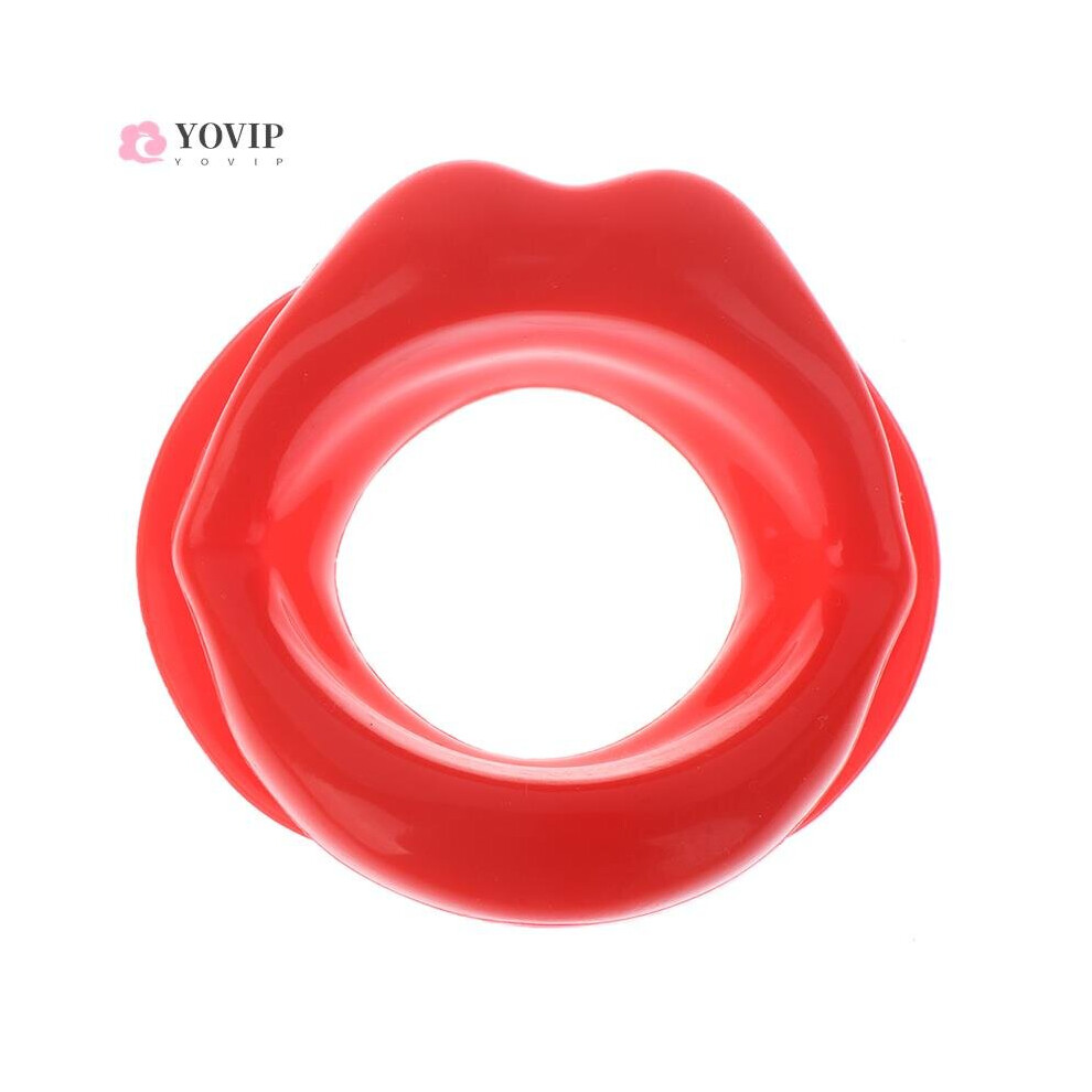 Dechoicelife (A-Rd) 1Pcs Silicone Rubber Face Slimmer Oral Mouth Muscle Massage Tools Tightener Exerciser Lip Trainer Anti-Wrinkle Chin Massager