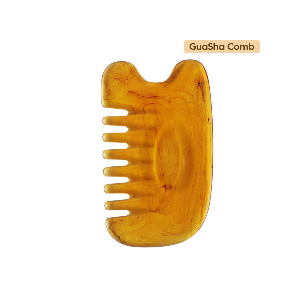 Dechoicelife (A-Guasha Comb) Olaf Resin Gua Sha Scraping Massage Scraper Face Massager Acupuncture Guasha Board Massager For Neck Skin Eye Care Spa Massager