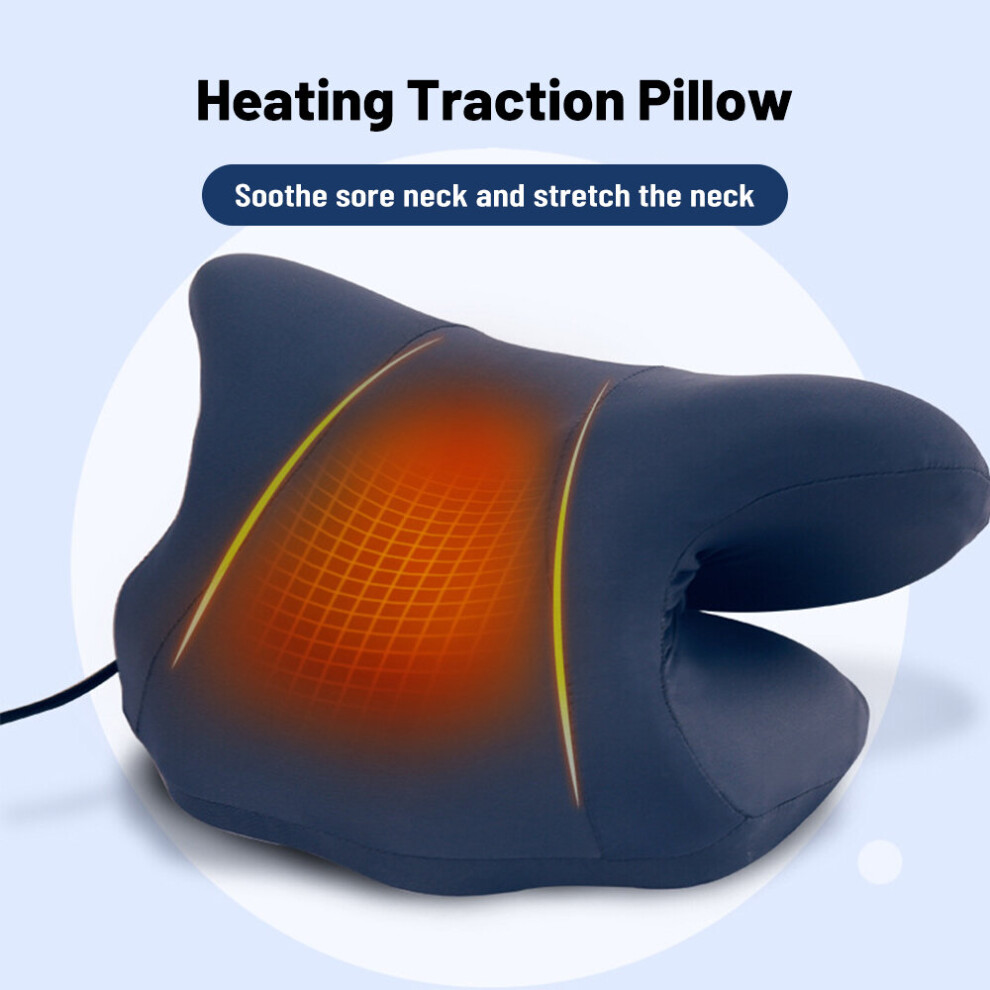 Dechoicelife (A-Heating Version) Neck Massage Pillow Heat Shiatsu Pillow Electric Cervical Healthy Body Relaxation For Neck Massager