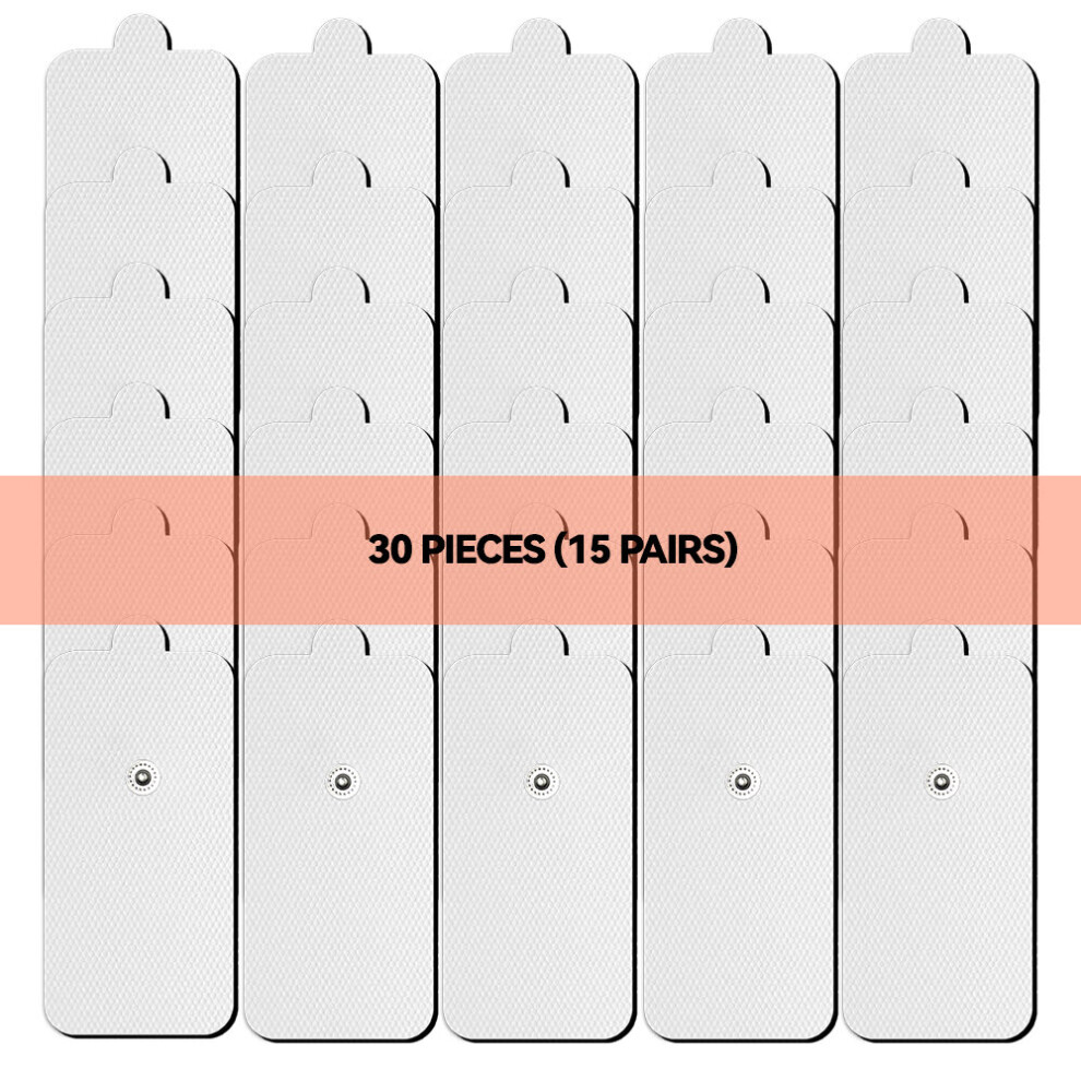 Dechoicelife (A-30Pcs Large Pads) 30Pcs Physiotherapy Tens Machine Electrode Pads Massage Muscle Stimulator Patches Conductive Gel Therapeutic Pulse