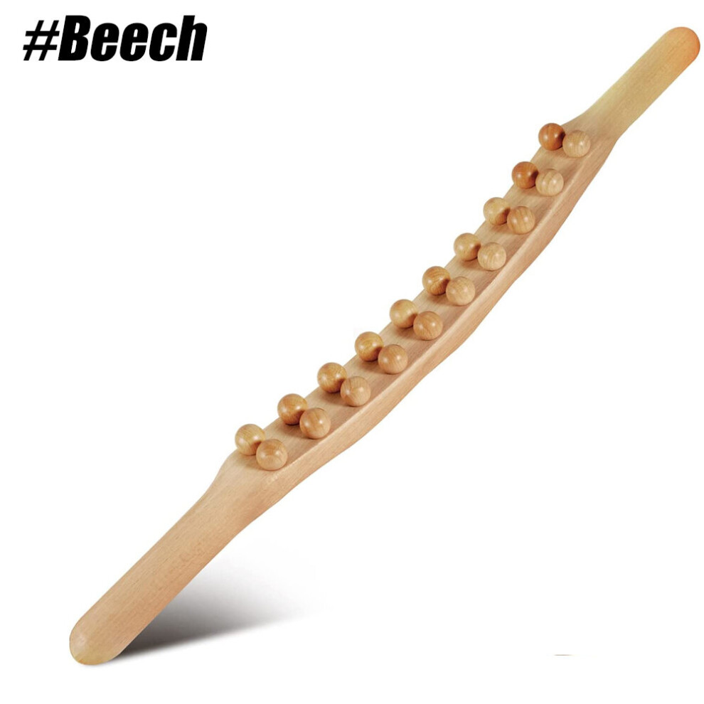 Dechoicelife (A-Type1-Beech) Guasha Lymphatic Massager,Wood Body Sculpting Tools &Lymphatic Drainage Tool.anti Cellulite,Increase Circulation,Muscle Recovery
