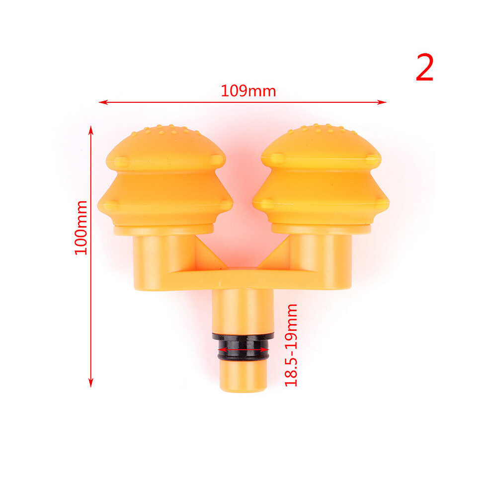 Dechoicelife Orange (A-) 1Pcs Replacement Heads For Massage Gun Muscle Stimulator Body Relaxation Shaping Exercising Fascia Gun Massager Head ???? ?????