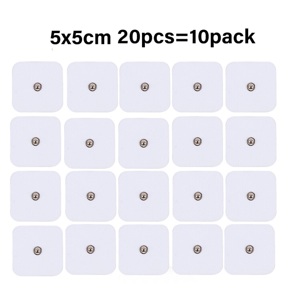 (a-20PCS 5X5CM) 20/10pcs/lot Electrode Pads Tens Electrodes for Tens Digital Therapy Machine Massager 5x5/4x4cm Nerve Stimulator Massager Patch-image-OPC-PC9P2MN-NEW