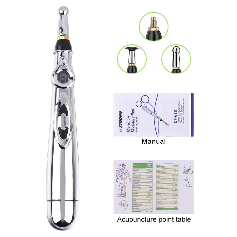 Dechoicelife Meridian Acupuncture Pen Electronic Laser Pointer Physiotherapy Acupressure Relax Equipment Vibrators Relaxing Massage Stick