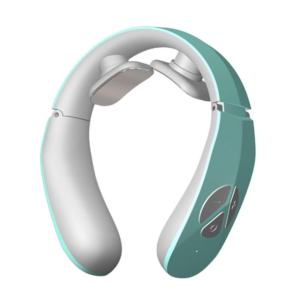 Dechoicelife Blue (A-) Ems Neck Massager Neck Acupoints Lymphvity Massager With Ems Tech 12 Massage Modes 15 Intensities Ems Neck Acupoints Lymphatic