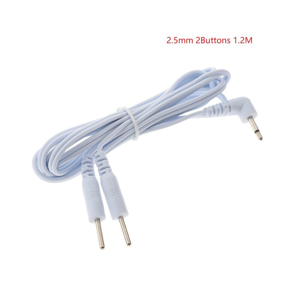 Dechoicelife (A-2.5Mm 2Buttons 1.2M) 2/4Buttons New Electrotherapy Electrode Lead Electric Shock Wires Cable For Tens Massager Connection Cable Massage & Relaxatio