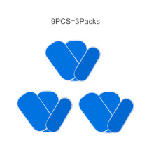 (a-9pcs(3packs)) 18/3pcs EMS Hip Muscle Hydrogel Sticker Stimulator Hip Muscle Training Replacement Gel Pads Sheet ABS Buttocks Muscle Gels Patch