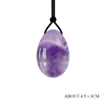 (a-Egg-Zi-L) 1PCs Yoni Egg Natural Jade Stone Yoni Jade Egg Rose Quartz Egg Kegel Egg Vaginal Tightening Ball Ladies Kegel Exerciser Gifts