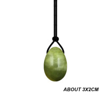 (a-Egg-XiuYu-S) 1PCs Yoni Egg Natural Jade Stone Yoni Jade Egg Rose Quartz Egg Kegel Egg Vaginal Tightening Ball Ladies Kegel Exerciser Gifts