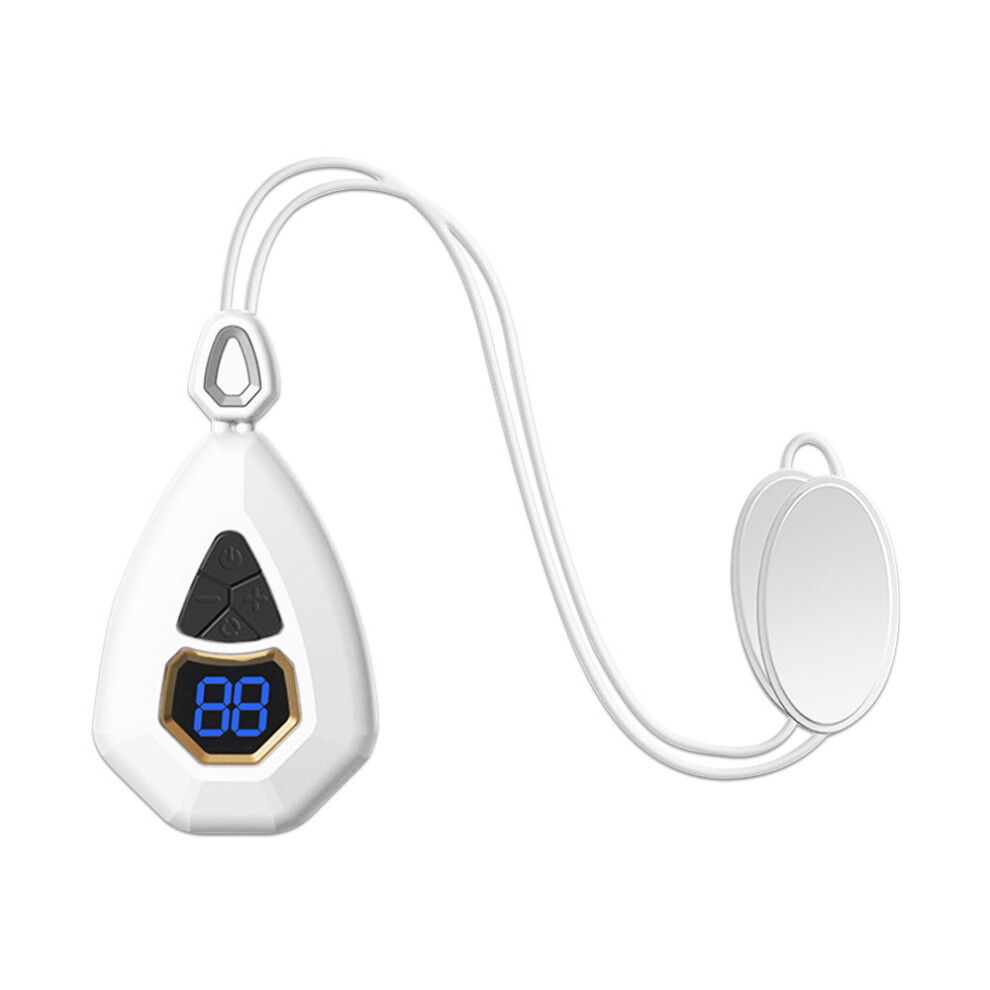 Dechoicelife White (A-) Hanging Cervical Spine Massager Mini Pulse Shoulder Cervical Massage Hot Compress With Heating Cervical Neck Pulse Massage