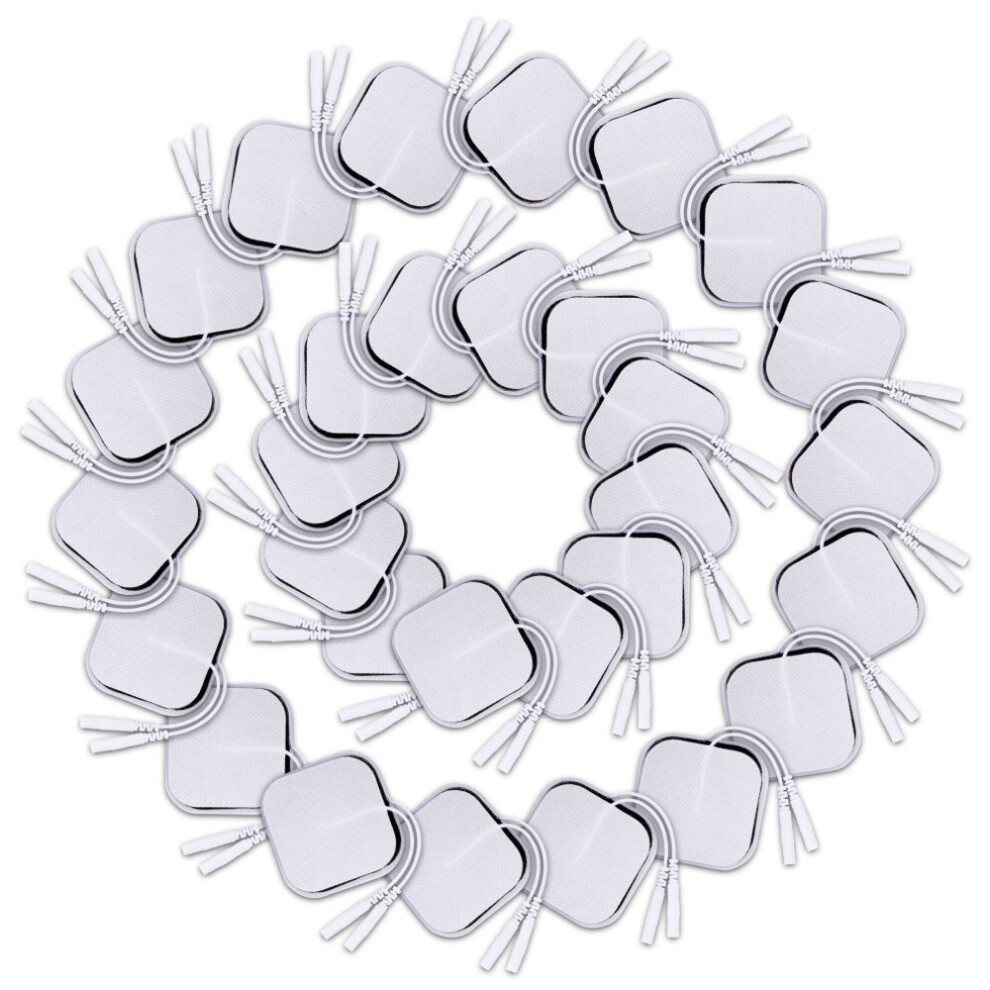 Dechoicelife (A-50Pcs(25 Pair)) 5X5cm Tens Electrodes Pads Physiotherapy Accessories Self Adhesive Massager Patch For Ems Muscle Electrostimulator Tens Machine