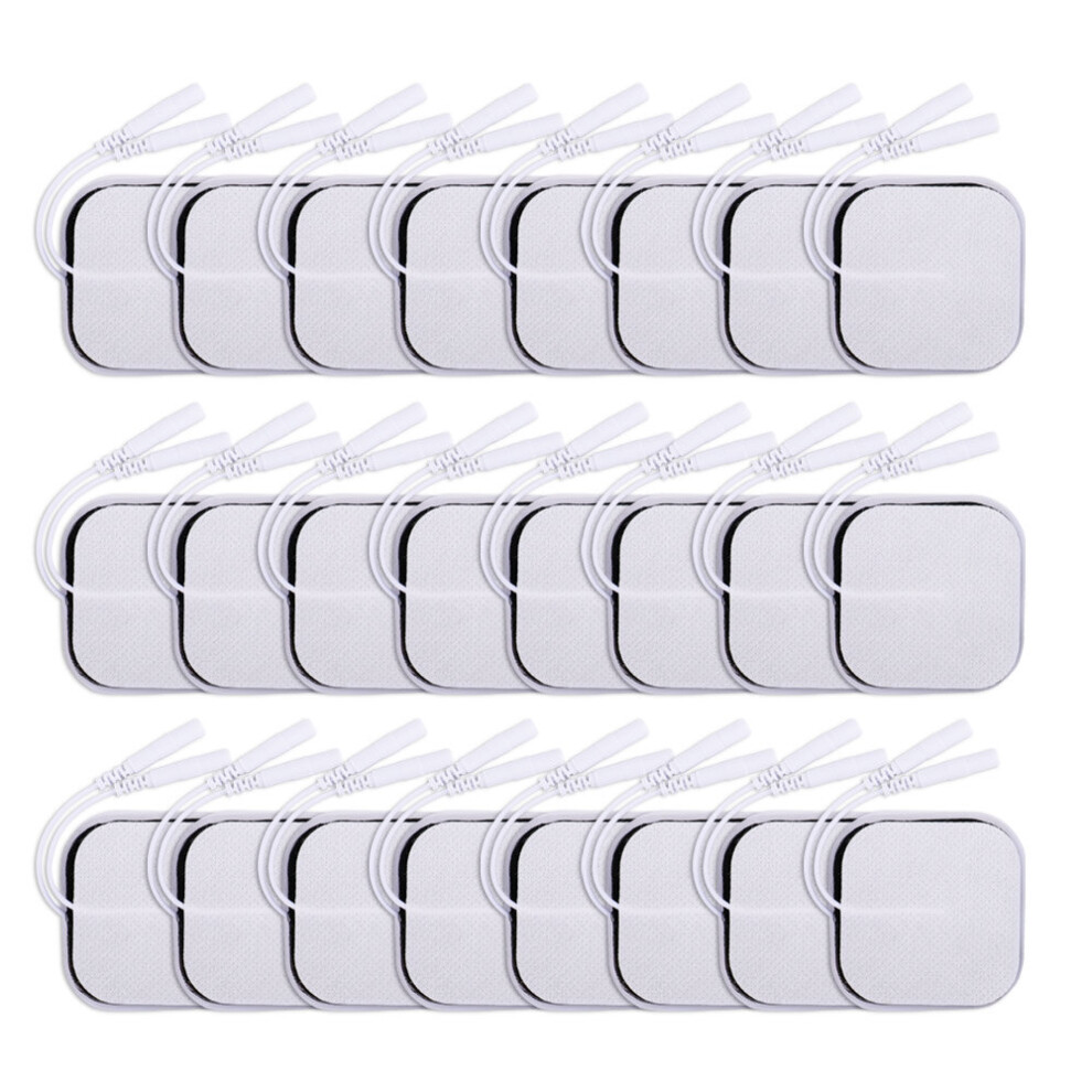 Dechoicelife (A-20Pcs(10 Pair)) 5X5cm Tens Electrodes Pads Physiotherapy Accessories Self Adhesive Massager Patch For Ems Muscle Electrostimulator Tens Machine