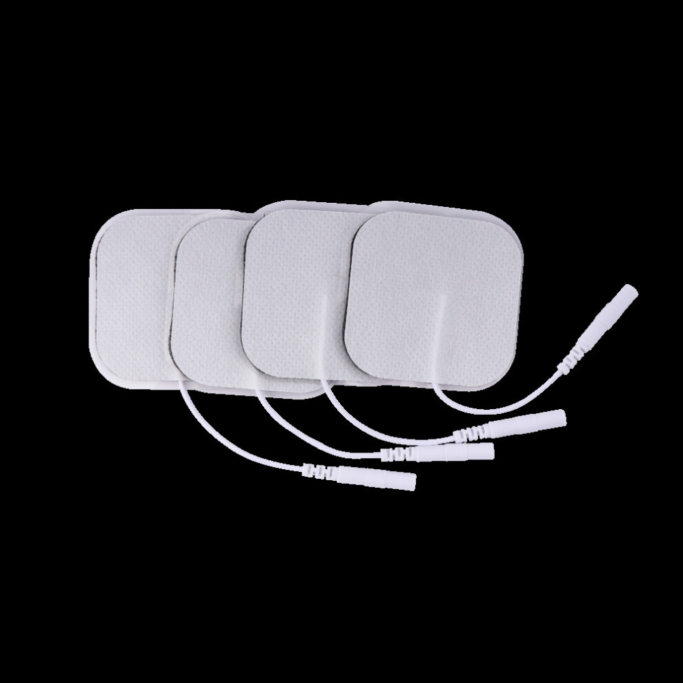 Dechoicelife (A-4Pcs(2 Pair)) 5X5cm Tens Electrodes Pads Physiotherapy Accessories Self Adhesive Massager Patch For Ems Muscle Electrostimulator Tens Machine