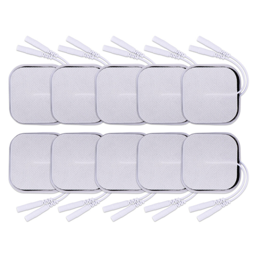 Dechoicelife (A-10Pcs(5 Pair)) 5X5cm Tens Electrodes Pads Physiotherapy Accessories Self Adhesive Massager Patch For Ems Muscle Electrostimulator Tens Machine