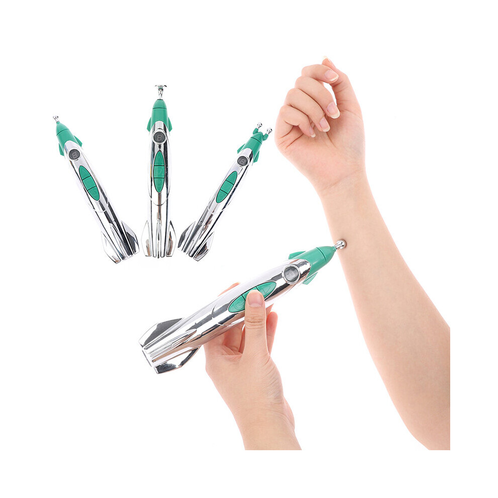 Dechoicelife Electronic Acupuncture Pen Electric Meridians Therapy Heal Tens Pulse Massage Pen Meridian Energy Pen Relief Pain Tools