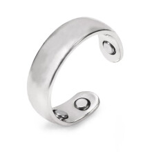 (a-silver) Anti Snoring Device Ring Magnetic Therapy Acupressure Treatment Against Finger Ring Anti Snore Ring Stopper Sleeping Aid Device