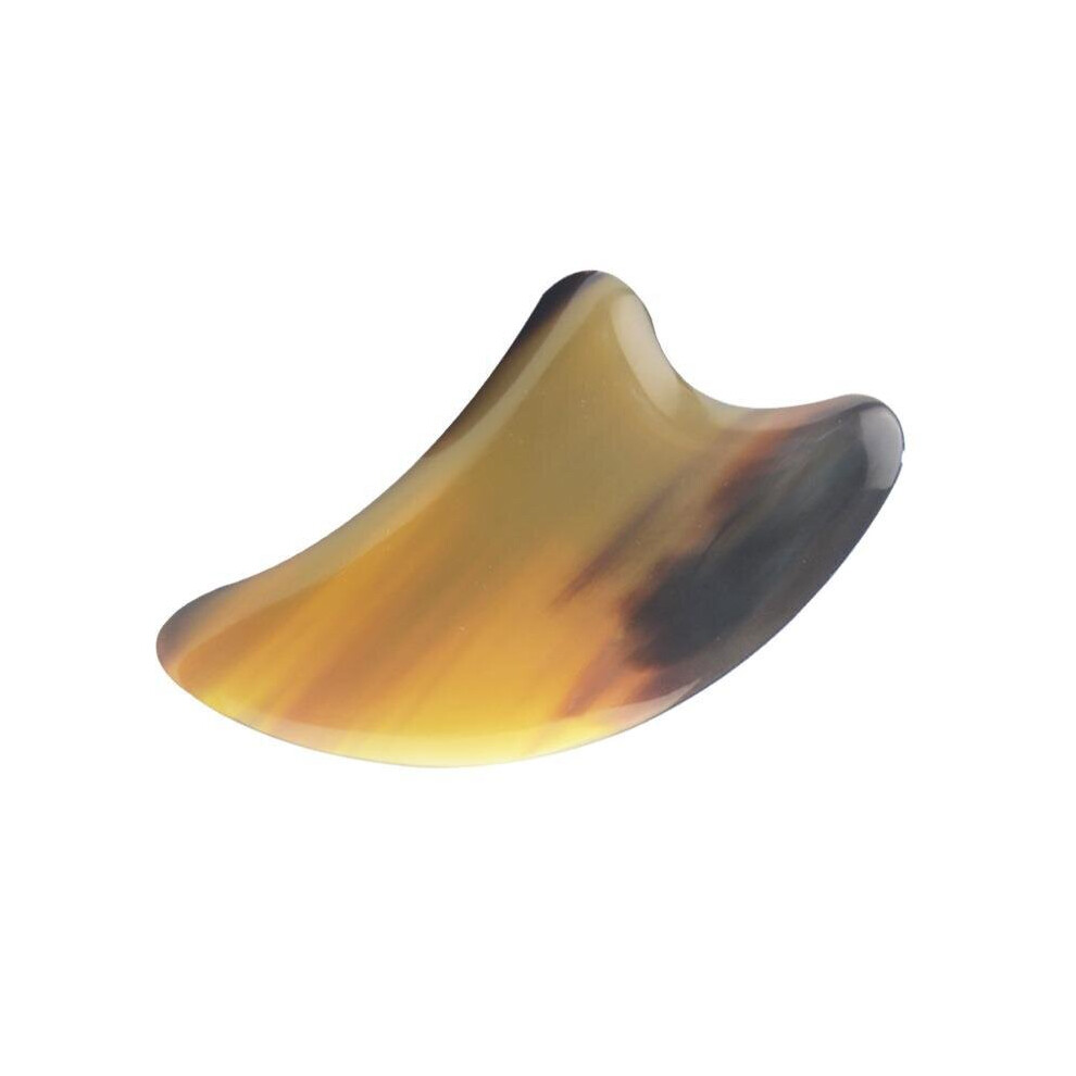 Dechoicelife (A-Style 4) Yak Horn Guasha Board Acupoint Stick Face Massager Facial Eye Scraping Massage Acupuncture Therapy Body Relaxation Gua Sha Tool