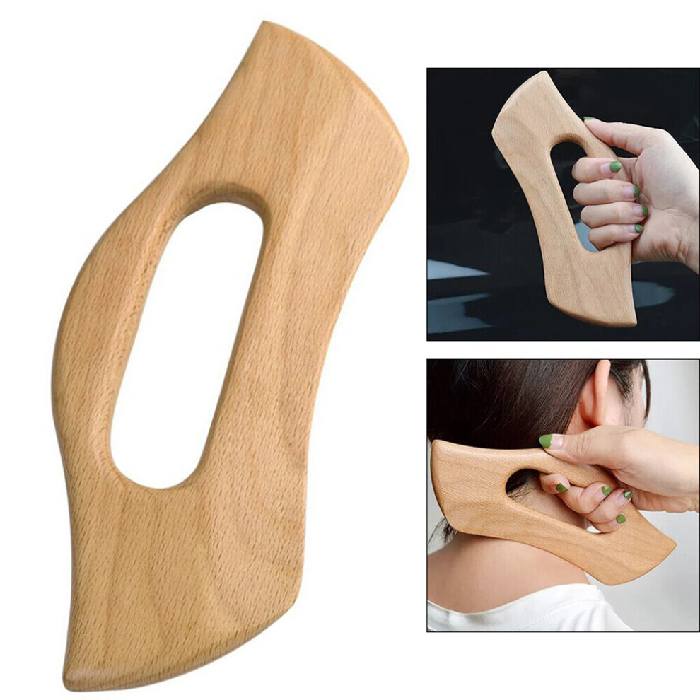 Dechoicelife (A-Style B-1Pcs) Wooden Scraping Massage Board Wood Therapy Massage Tool Lymphatic Drainage Guasha Massager For Anti Cellulite Muscle Relaxation