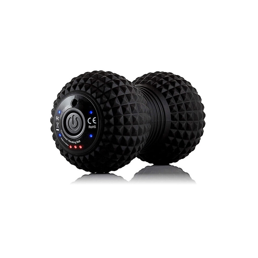 Dechoicelife Peanut Electric Vibrating Rechargeable Plastic Roller Deep Tissue Recovery Training Therapeutic Muscle Massage Tool