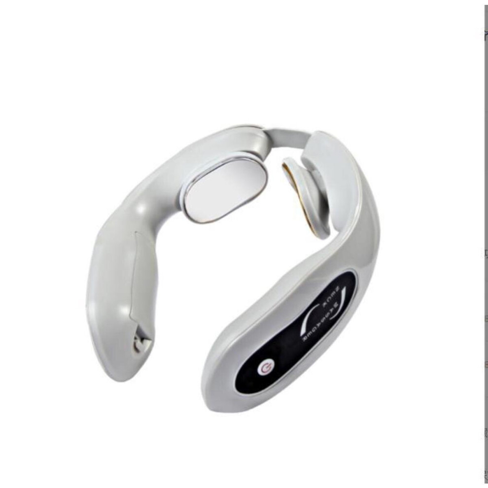 Dechoicelife (A-Battery Model) Portable Cervical Spine Massager Ems Neck Acupoints Lymphvity Massager Device, Lymphatic Drainage Machine Pain Relief