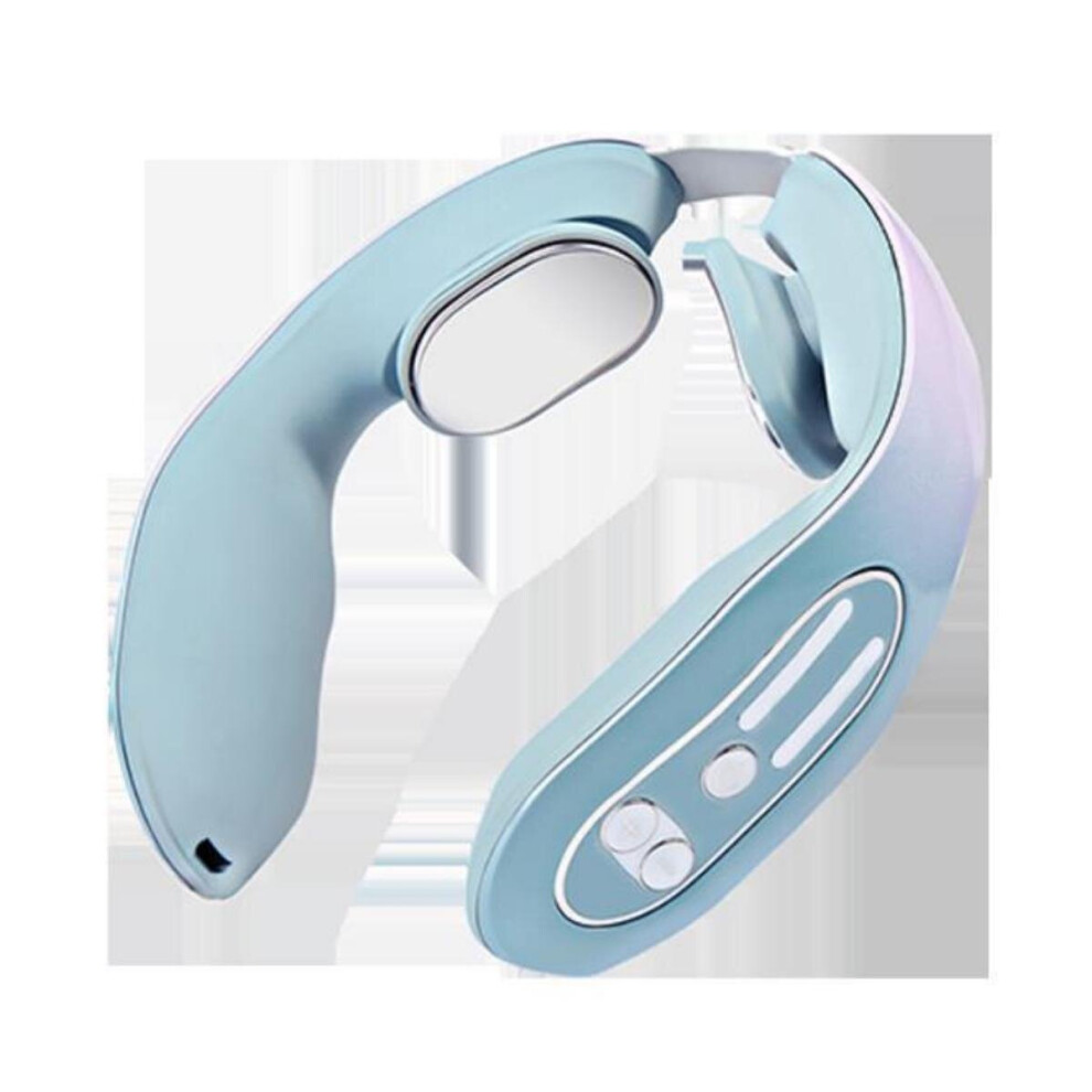 Dechoicelife (A-Usb Charging Models) Portable Cervical Spine Massager Ems Neck Acupoints Lymphvity Massager Device, Lymphatic Drainage Machine Pain Relief
