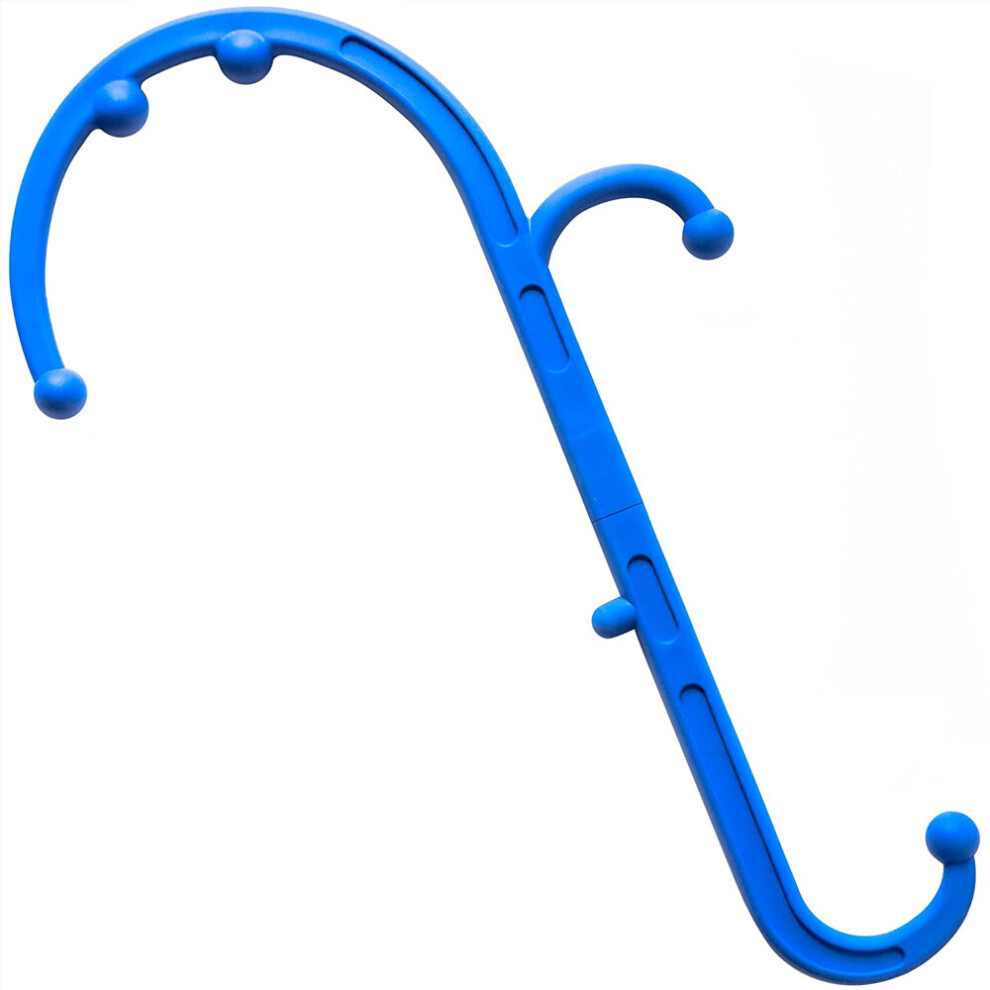 Dechoicelife Blue (A-) Neck And Foot Massager,Back Massager Trigger Point For Trigger Point Fibromyalgia Pain Relief & Self Massage Hook Cane Therapy
