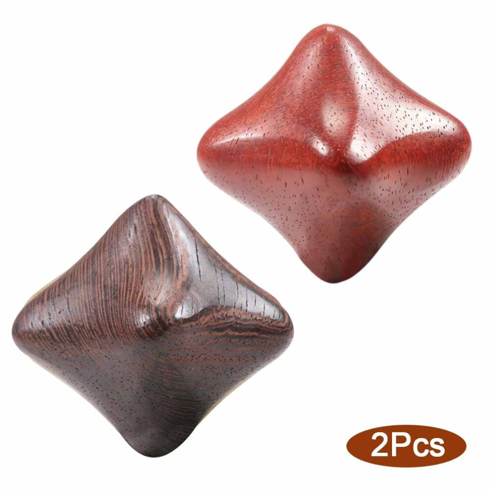 Dechoicelife (A-Set F-2Pcs) 2Pcs Wooden Massage Balls Star Shaped Hand Massage Balls Palm Acupuncture Ball For Body Foot Hand Blood Circulation Muscle Relax