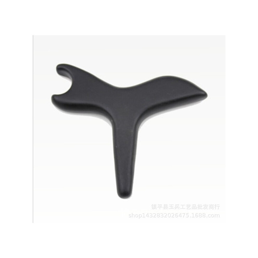Dechoicelife (A-Type 1) Bian Stone Triangle Foot Feet Massager Gua Sha Acupuncture Shiatsu Tool Gua Sha Scraping Massage Instrument Therapy Massage