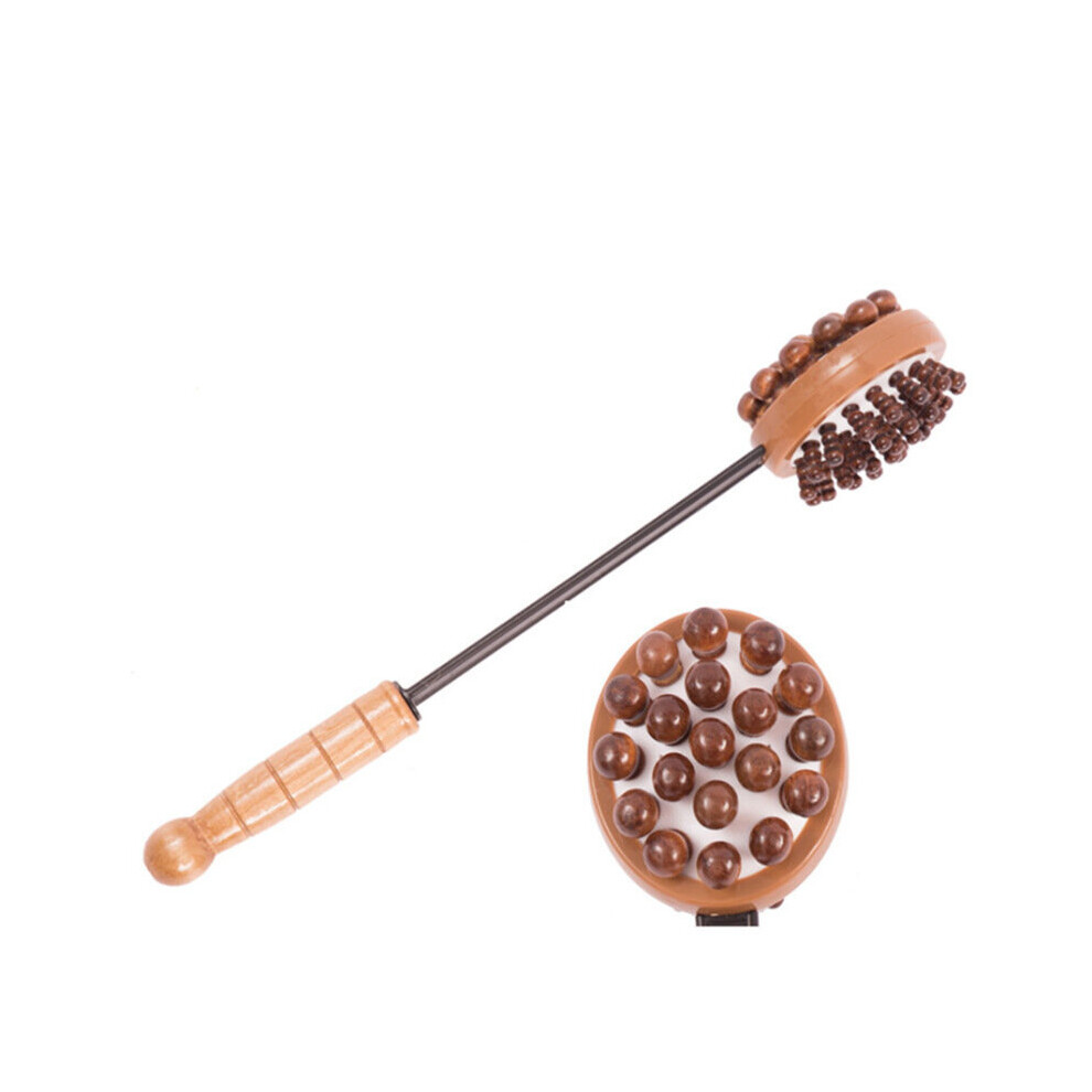 Dechoicelife Wooden Massage Hammer Long Handheld Double Sided Manual Back Knock Massagers,Body Relaxation Massager For Back,Neck And Hand