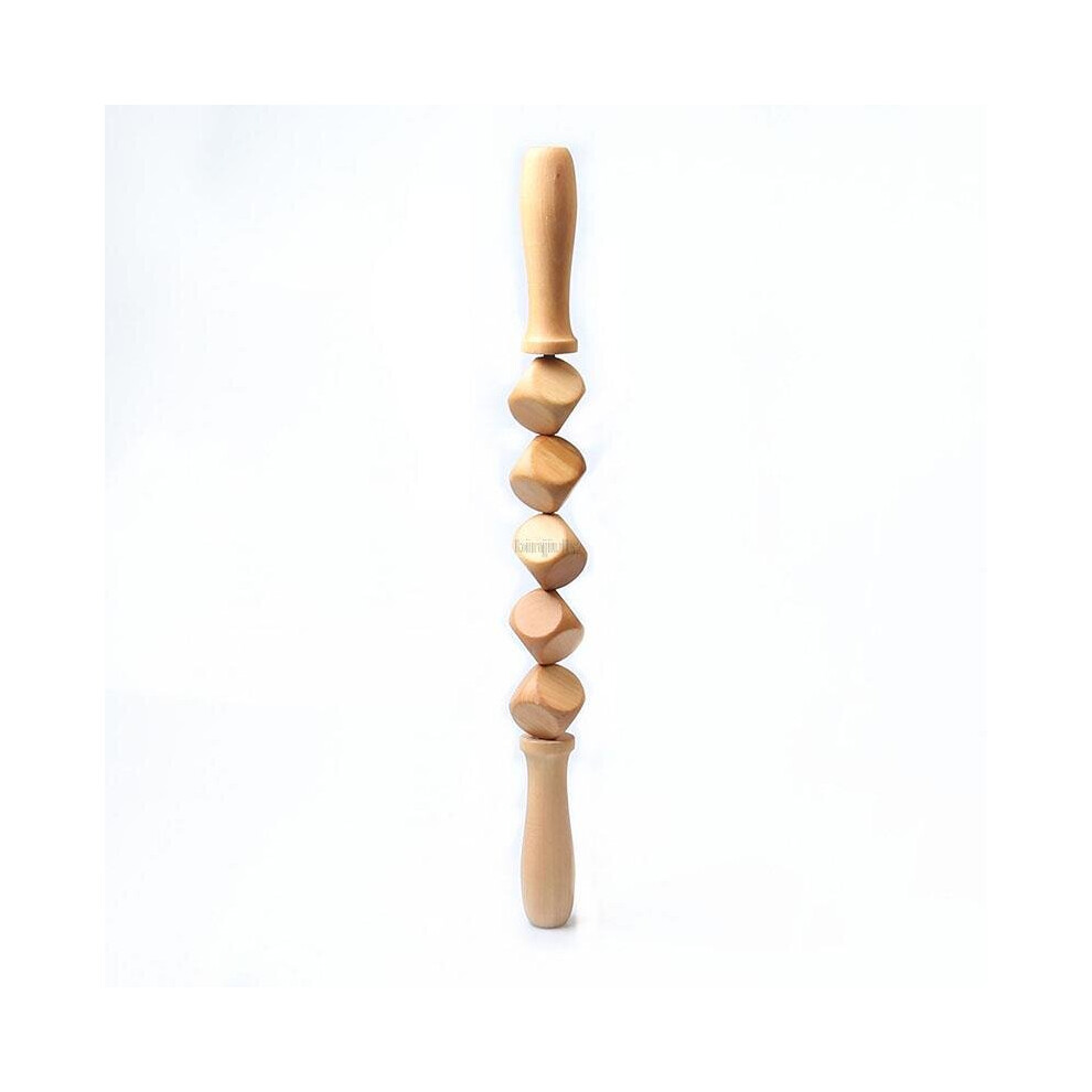 Dechoicelife (A-Style 2) Wooden Body Massage Tool Foot Reflexology Acupuncture Thai Massage Roller Therapy Meridians Scrap Lymphatic Health Care