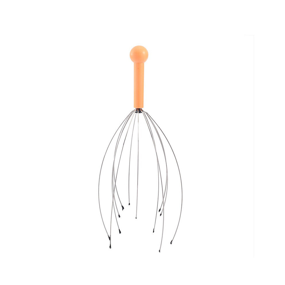 Dechoicelife (A-Transparent) Head Relax Massager Healing Neck Claw Massage Anti-Stress Pain Relief Scalp Relax Spa Headache Stimulate Blood Circulate Tool