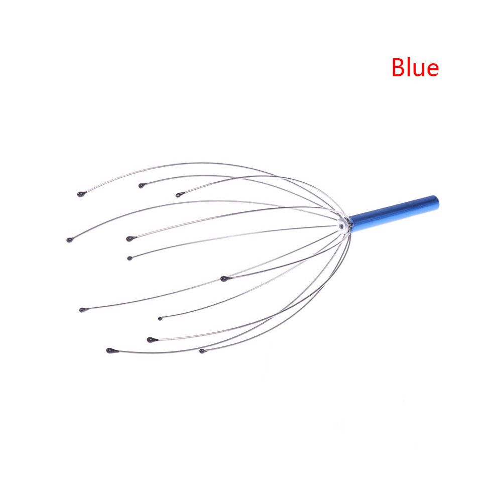 Dechoicelife (A-Chocolate) Head Relax Massager Healing Neck Claw Massage Anti-Stress Pain Relief Scalp Relax Spa Headache Stimulate Blood Circulate Tool