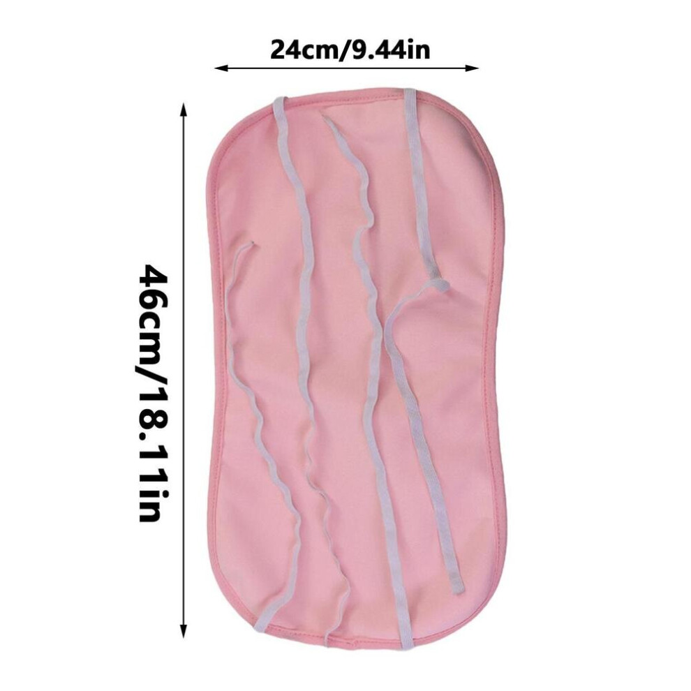 Dechoicelife Pink (A-) Castor Oil Pack Wrap Soft Compress Pad Elastic Organic Castor Oil Wrap Sleep Aid Pack Less Mess Heatless Reusable Bag For Liver