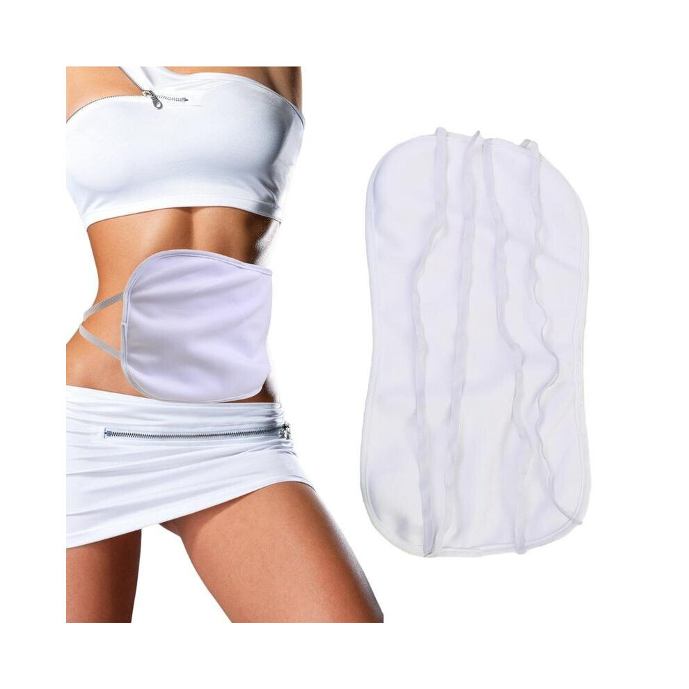 Dechoicelife White (A-) Castor Oil Pack Wrap Soft Compress Pad Elastic Organic Castor Oil Wrap Sleep Aid Pack Less Mess Heatless Reusable Bag For Liver