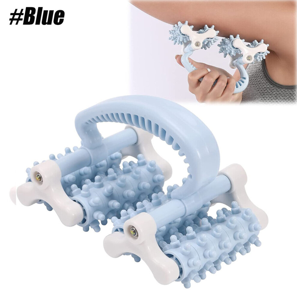 Dechoicelife Blue (A-) Muscle Massage Roller Increaser Fascia And Anti Cellulite Roller Fat Blasting Myofascial Release Tool For Back, Neck, Waist,Legs